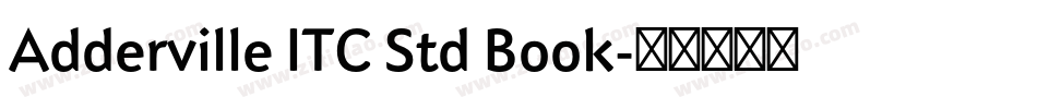 Adderville ITC Std Book字体转换